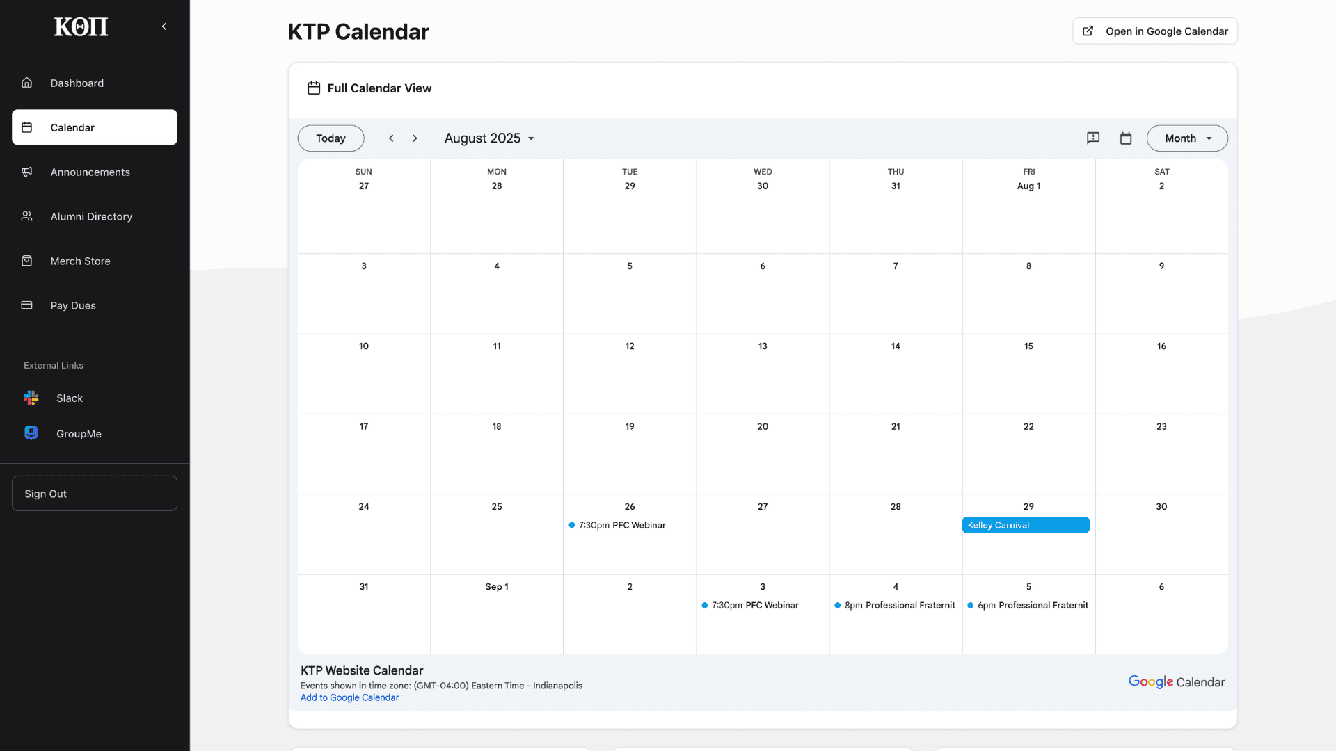 Calendar